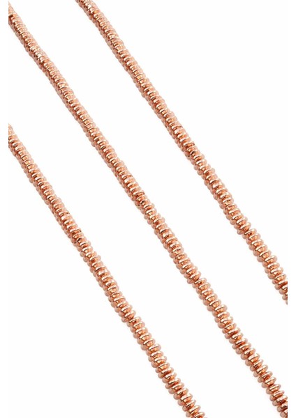 Hematit Doğal Taş Parlak Roz 4X2MM Dizi
