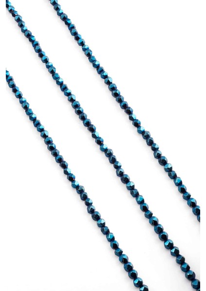 Hematit Doğal Taş Parlak Mavi 4X4MM Dizi fiyatları