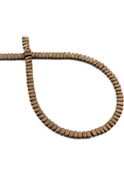 Hematit Doğal Taş Mat Kahverengi 2X4MM Dizi