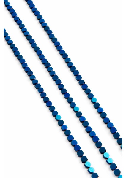 Hematit Doğal Taş Parlak Mavi Altıgen Kesim 3X3MM Dizi fiyatları