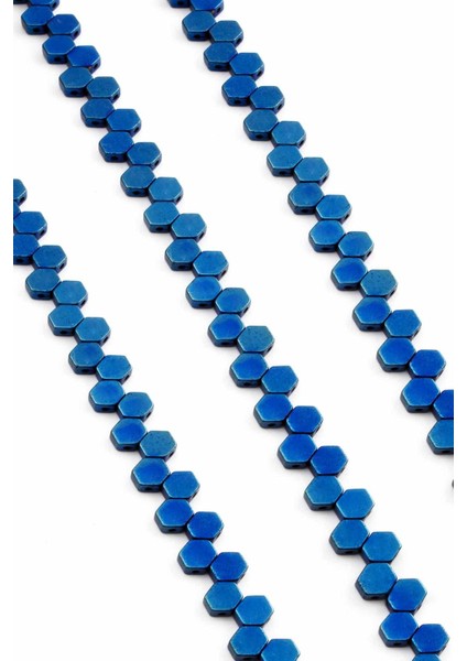 Hematit Doğal Taş Parlak Mavi Çift Delikli 8X8MM Dizi fiyatları