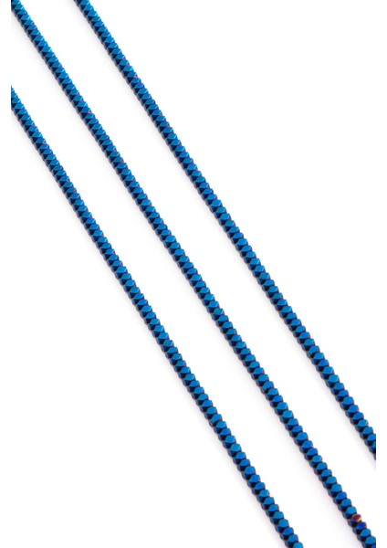Hematit Doğal Taş Parlak Mavi Özel Kesim 3X2MM Dizi fiyatları