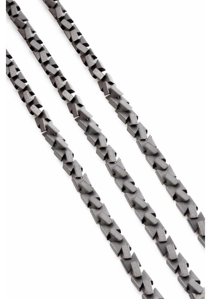 Hematit Doğal Taş Mat Gri Fiyonk Kesim 7X7MM Dizi fiyatları