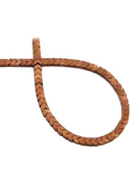 Hematit Doğal Taş Parlak Kahverengi Küre Kesim 4X2MM Dizi