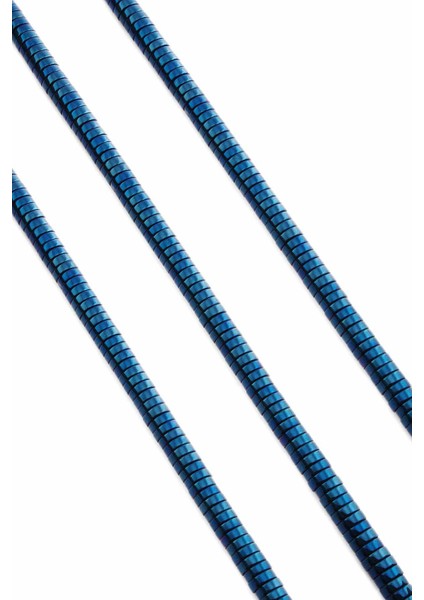 Hematit Doğal Taş Parlak Mavi Daire Kesim 6X2MM Dizi fiyatları