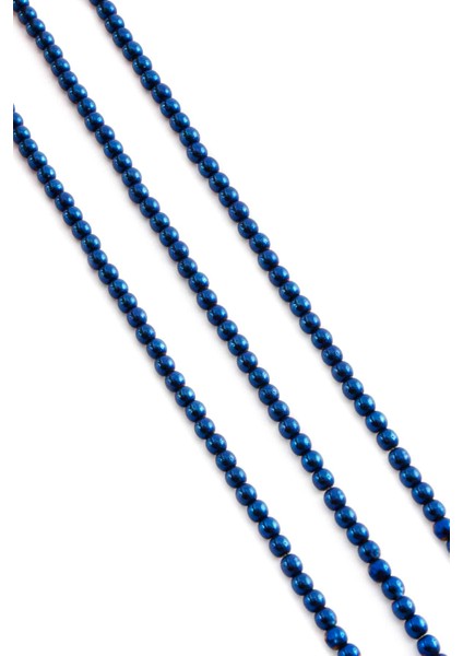 Hematit Doğal Taş Parlak Mavi 4mm Dizi fiyatları