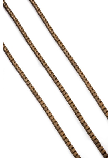 Hematit Doğal Taş Mat Kahverengi 3X3MM Dizi fiyatları