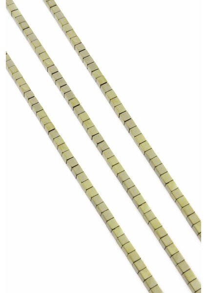 Hematit Doğal Taş Parlak Antik Sarı 3X3MM Dizi fiyatları