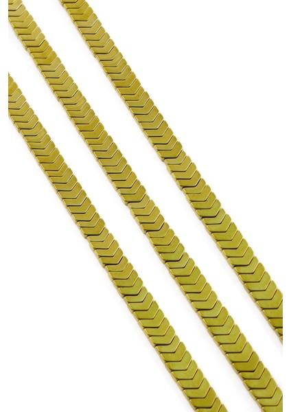Hematit Doğal Taş Parlak Gold Çavuş Kesim 6X2MM Dizi fiyatları