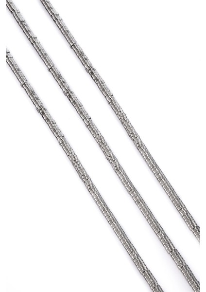 Hematit Doğal Taş Parlak Gümüş Rondela Kesim 4X1MM Dizi fiyatları