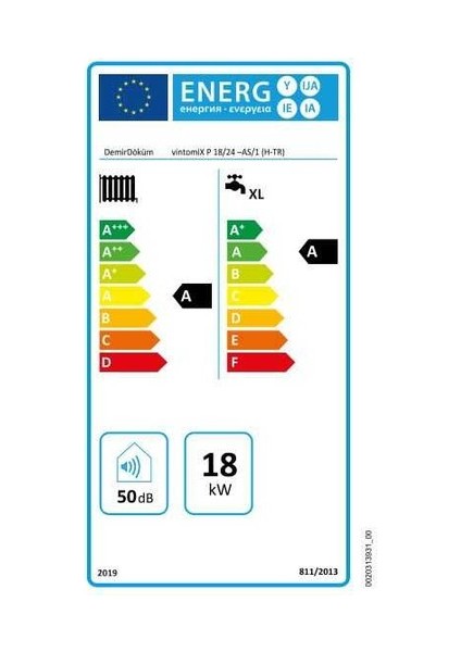 Vintomix 18/24 Kw (15640 Kcal/h) Tam Yoğuşmalı Kombi (Baca Dahil)