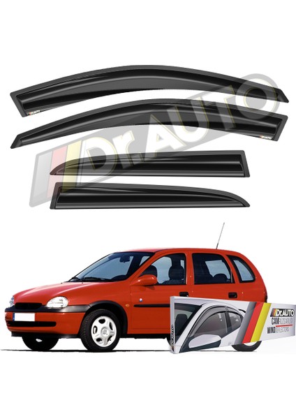 Opel Corsa B 1993-2000 Cam Rüzgarlığı 4lü