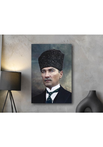 Atatürk Portre Kanvas Tablo, Ev Ofis Duvar Dekoru