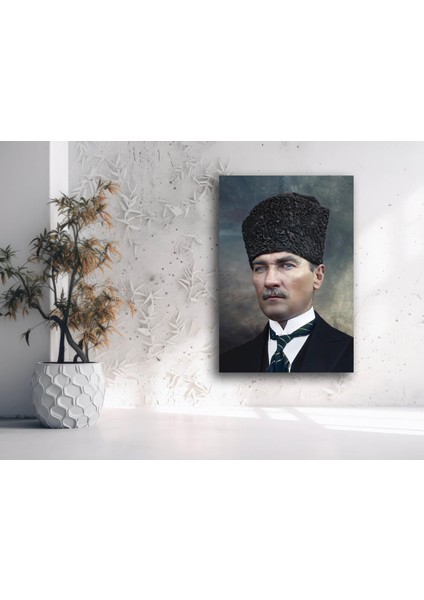 Atatürk Portre Kanvas Tablo, Ev Ofis Duvar Dekoru