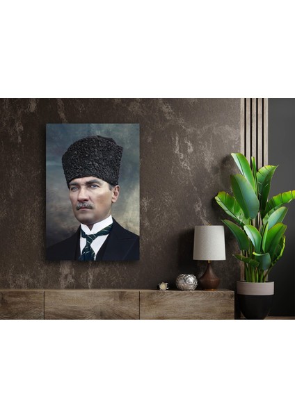 Atatürk Portre Kanvas Tablo, Ev Ofis Duvar Dekoru