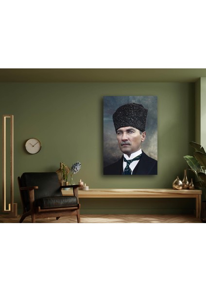 Atatürk Portre Kanvas Tablo, Ev Ofis Duvar Dekoru