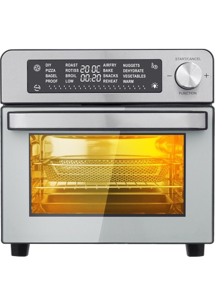 Kaf 5551 Çok Fonksiyonlu Yağsız Fritöz Air Friyer 15 Lt