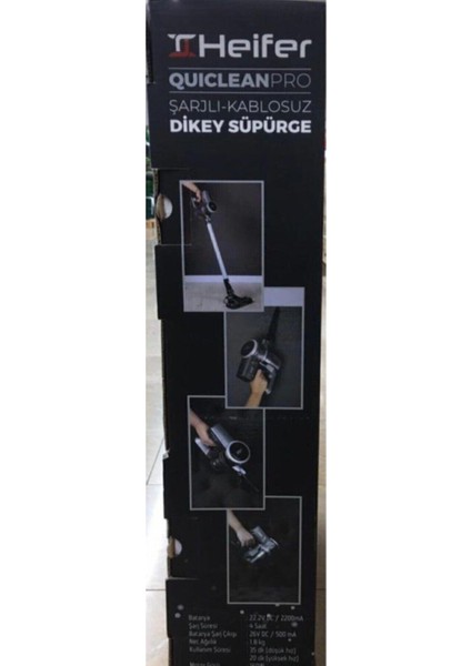 Quıclean Pro 22.2 V Kablosuz Dikey Şarjlı Süpürge.