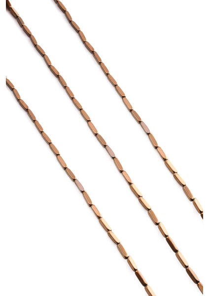 Hematit Doğal Taş Parlak Kahverengi 2X8MM Dizi fiyatları