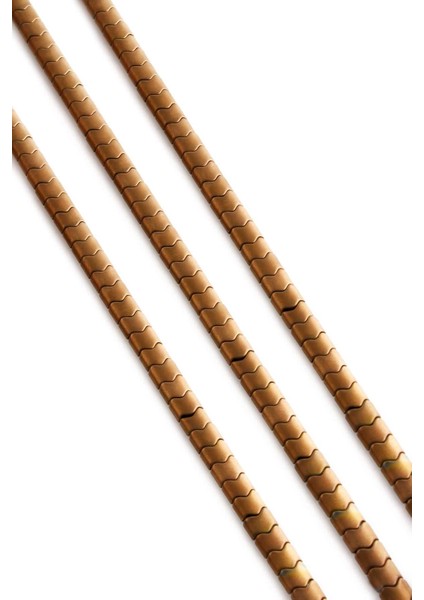 Hematit Doğal Taş Mat Kahverengi Yassı Balık Sırtı Kesim 6X4MM Dizi fiyatları