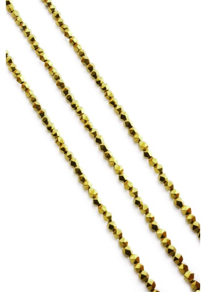 Hematit Doğal Taş Parlak Gold Hegzagonal Kesim 4X4MM Dizi fiyatları
