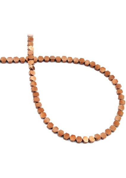 Hematit Doğal Taş Parlak Kahverengi 3X3MM Dizi