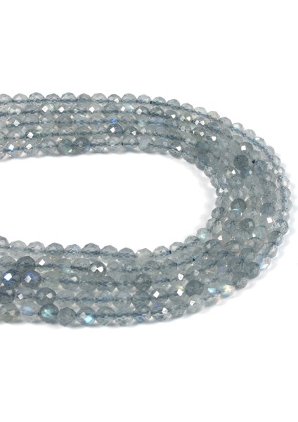 Labradorit Doğal Taş Parlak Küre Kristal Kesim 3X2MM Dizi fiyatları