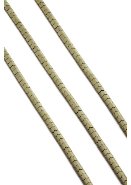 Hematit Doğal Taş Mat Antik Sarı Yassı Balık Sırtı Kesim 5X4MM Dizi fiyatları