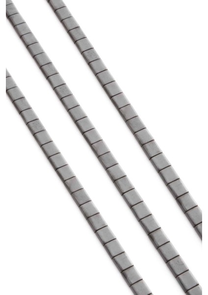 Hematit Doğal Taş Mat Gri Kare Kesim Çift Delikli 6X6MM Dizi fiyatları