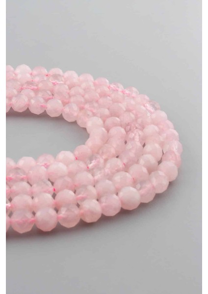 Pembe Kuvars Doğal Taş Özel Kesim 7mm Dizi