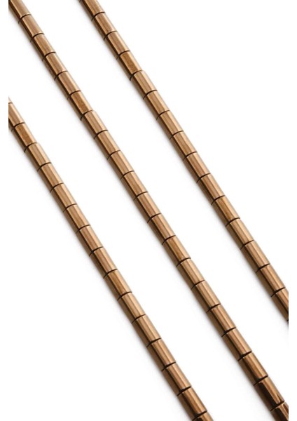 Hematit Doğal Taş Parlak Kahverengi Silindir Kesim 6X8MM Dizi fiyatları
