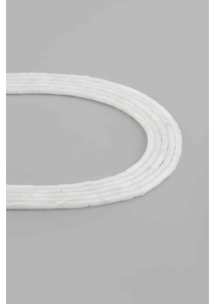 Kristal Kuvars Doğal Taş Silindir Kesim 2X4MM Dizi