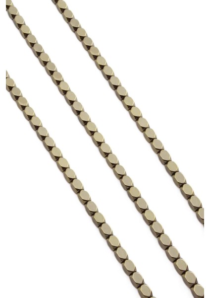 Hematit Doğal Taş Parlak Antik Sarı Dikdörtgen Kesim 4X6MM Dizi fiyatları