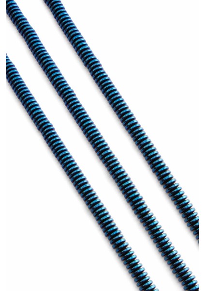 Hematit Doğal Taş Parlak Mavi Rondela Kesim 6X2MM Dizi fiyatları