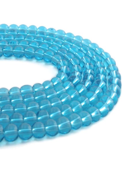 Cam Parlak Mavi Küre Kesim 6mm Dizi