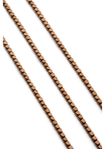 Hematit Doğal Taş Parlak Kahverengi Kare Kesim 4X4MM Dizi fiyatları