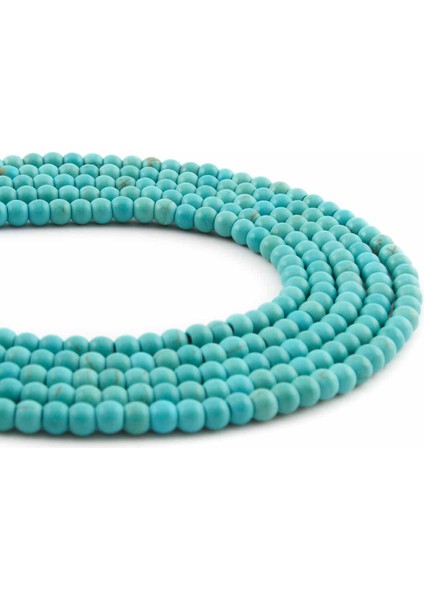 Sıkma Turkuaz Parlak Mavi Küre Kesim 3mm Dizi