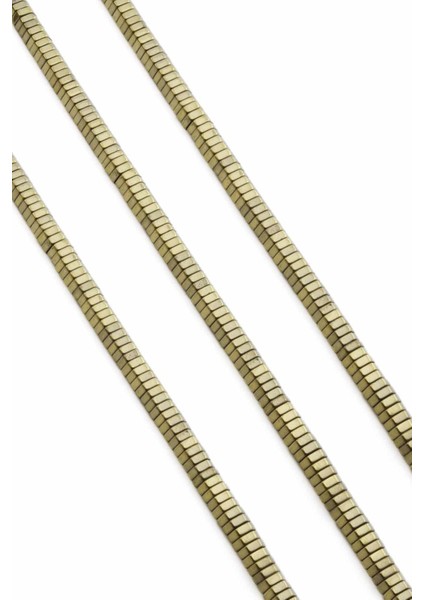 Hematit Doğal Taş Parlak Antik Sarı Altıgen Kesim 6X2MM Dizi fiyatları