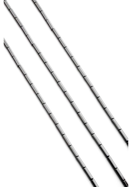 Hematit Doğal Taş Parlak Füme Silindir Kesim 3X9MM Dizi fiyatları