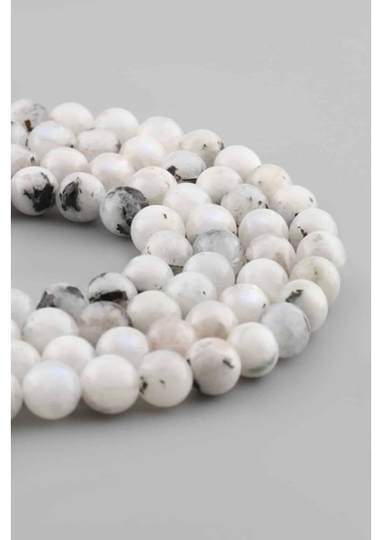 Ay Taşı Doğal Taş Küre Kesim 10MM Dizi