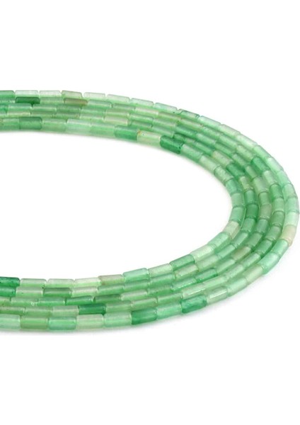 Aventurin Doğal Taş Silindir Kesim 3X6MM Dizi