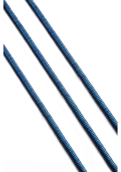 Hematit Doğal Taş Parlak Mavi Rondela Kesim 4X1MM Dizi fiyatları