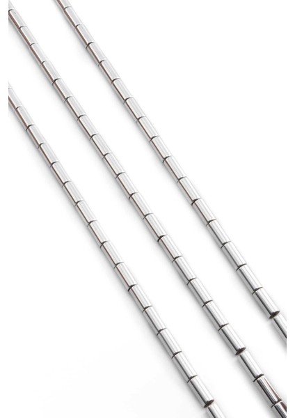 Hematit Doğal Taş Parlak Gümüş 4X8MM Dizi fiyatları