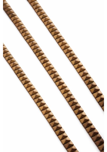 Hematit Doğal Taş Mat Kahverengi 8X5MM Dizi