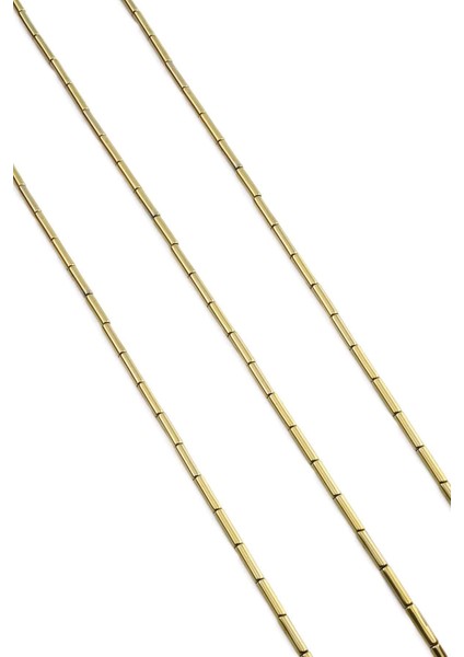 Hematit Doğal Taş Parlak Antik Sarı 2X8MM Dizi fiyatları