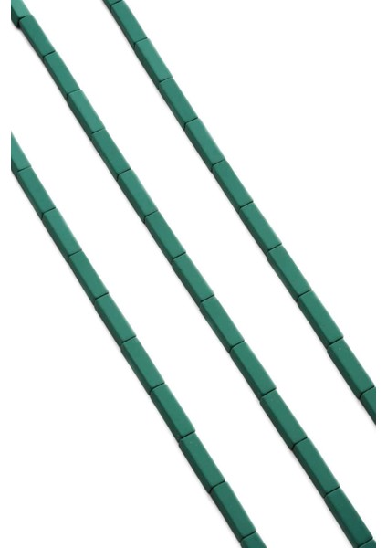 Hematit Doğal Taş Mat Haki Yeşil Dikdörtgen Kesim 4X13MM Dizi fiyatları