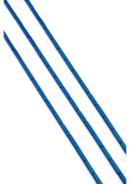 Hematit Doğal Taş Parlak Mavi Dikdörtgen Kesim 2X8MM Dizi fiyatları
