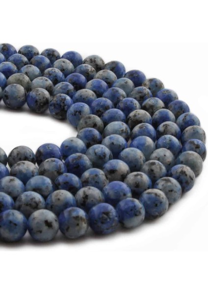 Raindrop Azurit Doğal Taş Parlak Küre Kesim 8mm Dizi
