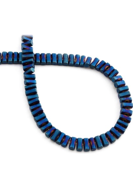 Hematit Doğal Taş Mat Mavi 3X5MM Dizi