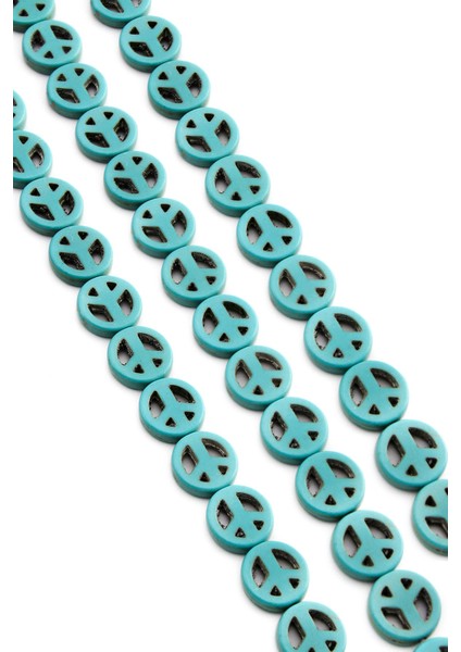 Turkuaz Sıkma Doğal Taş Mavi Barış Kesim 12X3MM Dizi fiyatları